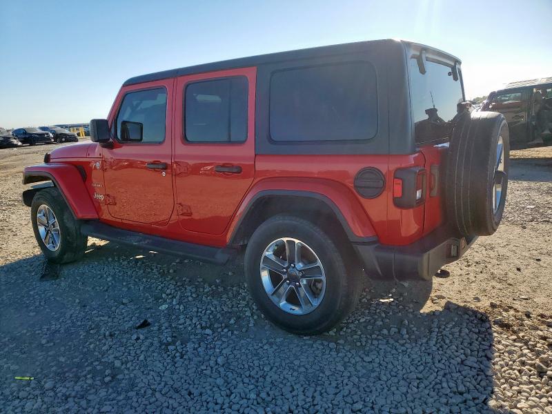 1C4HJXEN6MW622201 - 2021 JEEP WRANGLER U SAHARA წითელი ფოტო 2