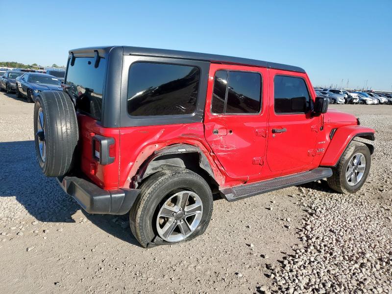 1C4HJXEN6MW622201 - 2021 JEEP WRANGLER U SAHARA წითელი ფოტო 3