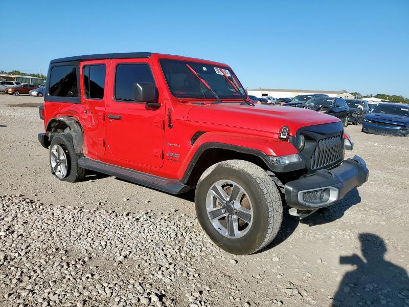 1C4HJXEN6MW622201 - 2021 JEEP WRANGLER U SAHARA წითელი ფოტო 4