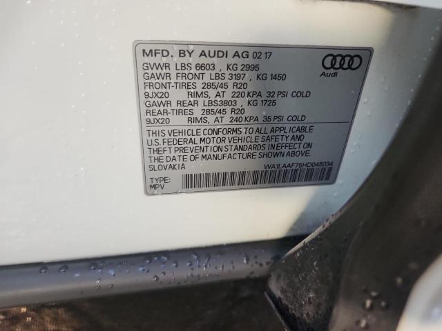 WA1LAAF75HD045034 - 2017 AUDI Q7 PREMIUM PLUS Ağ foto 14