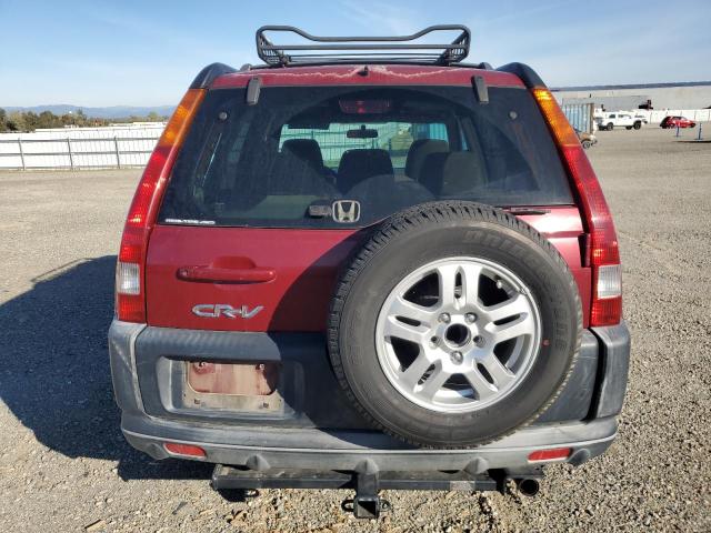 JHLRD78872C046198 - 2002 HONDA CR-V EX წითელი ფოტო 6