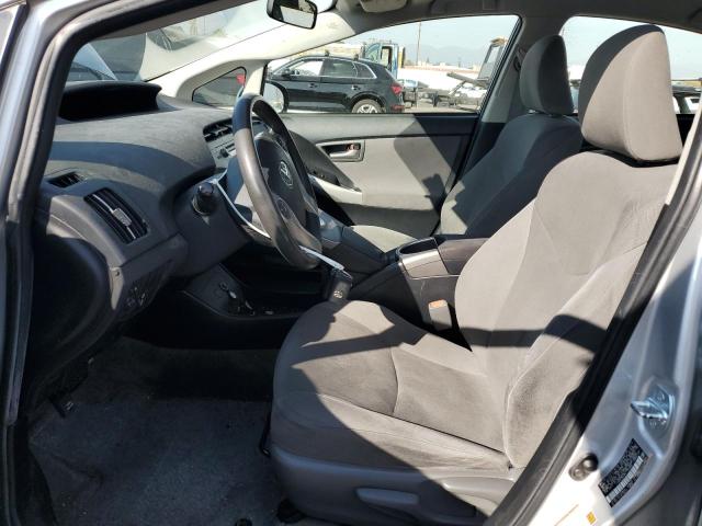 JTDKN3DU9E1792305 - 2014 TOYOTA PRIUS SILVER photo 7
