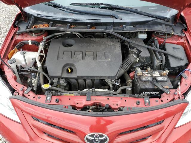 JTDBU4EE8DJ121822 - 2013 TOYOTA COROLLA BASE 红色 照片 11