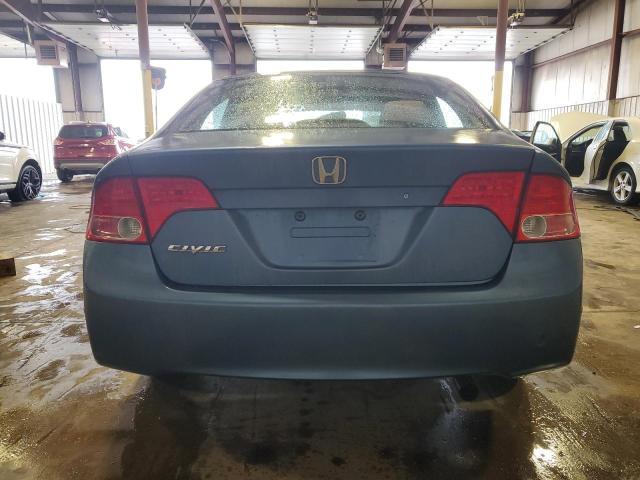 1HGFA16576L056042 - 2006 HONDA CIVIC LX BLUE photo 6