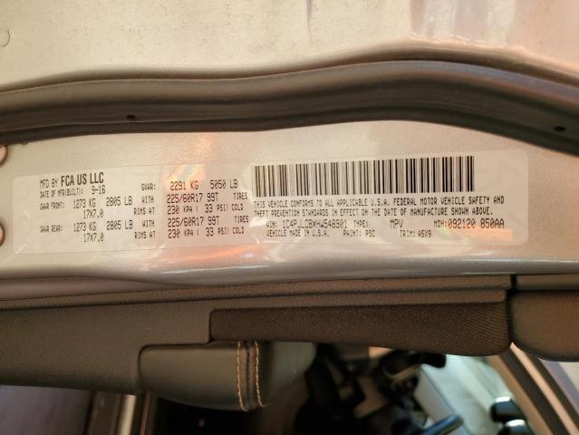 1C4PJLCBXHW548901 - 2017 JEEP CHEROKEE LATITUDE SILVER photo 12