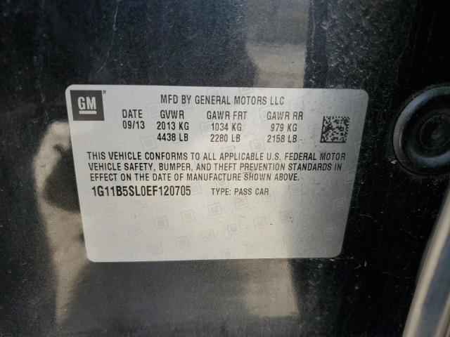 1G11B5SL0EF120705 - 2014 CHEVROLET MALIBU LS GREEN photo 12