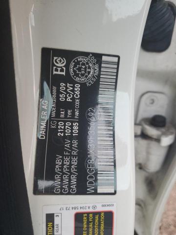 WDDGF81X39F356692 - 2009 MERCEDES-BENZ C 300 4MATIC WHITE photo 12