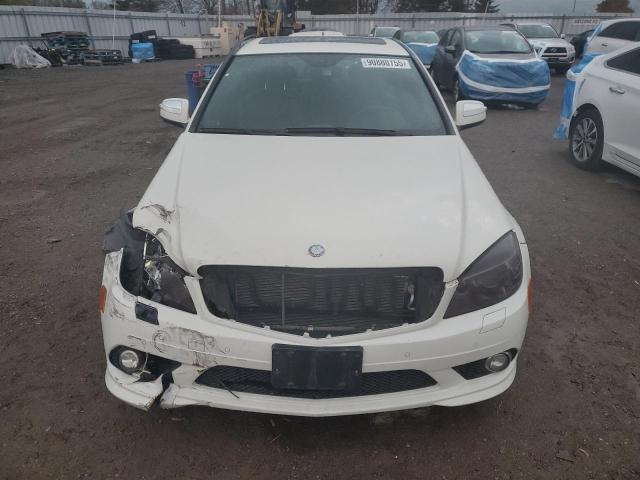 WDDGF81X39F356692 - 2009 MERCEDES-BENZ C 300 4MATIC WHITE photo 5