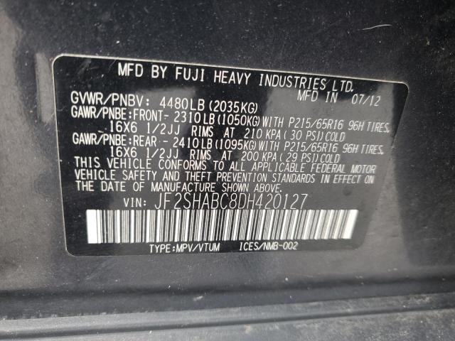 JF2SHABC8DH420127 - 2013 SUBARU FORESTER 2.5X Graphit Foto 13