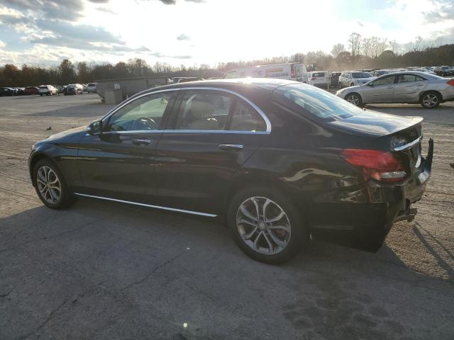 55SWF4KB4GU107027 - 2016 MERCEDES-BENZ C 300 4MATIC BLACK photo 2