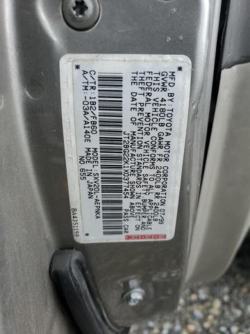 JT2BG22K1X0377454 - 1999 TOYOTA CAMRY LE TAN photo 12