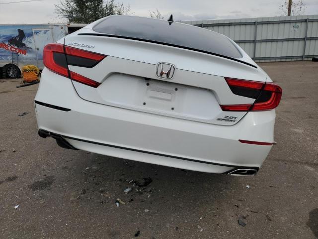1HGCV2F31NA021924 - 2022 HONDA ACCORD SPORT Ақ фото 6