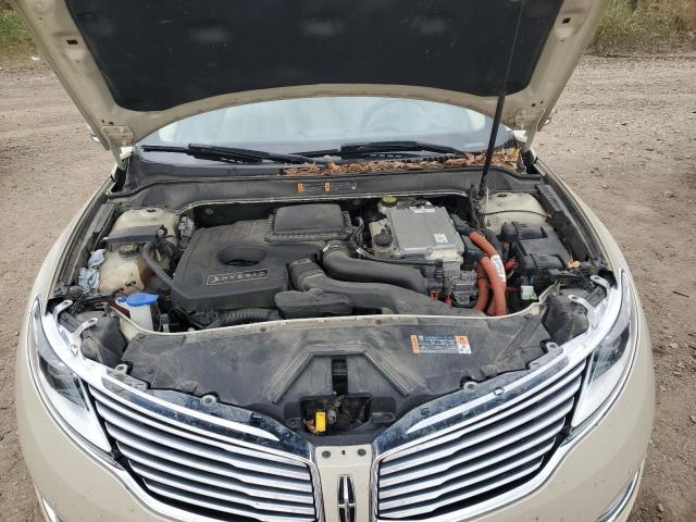 3LN6L2LU6FR604345 - 2015 LINCOLN MKZ HYBRID WHITE photo 11