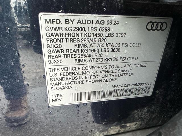 WA1ACBF78SD003214 - 2025 AUDI Q7 PREMIUM BLACK photo 10