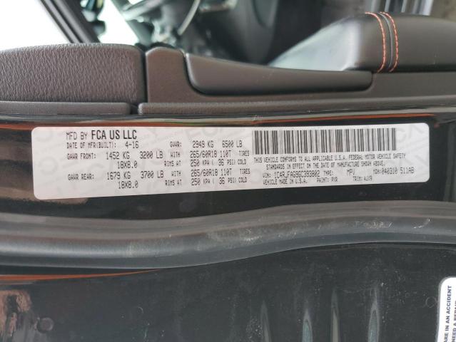 1C4RJFAG9GC393802 - 2016 JEEP GRAND CHER LAREDO შავი ფოტო 13