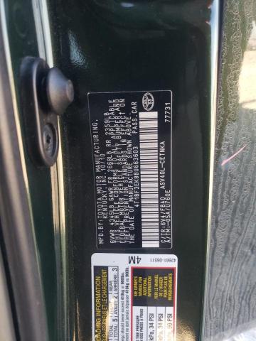 4T1BF3EK8BU663603 - 2011 TOYOTA CAMRY BASE Կանաչ լուսանկար 12