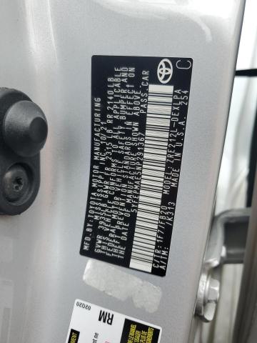 5YFEPMAE5NP291367 - 2022 TOYOTA COROLLA LE ვერცხლისფერი ფოტო 12