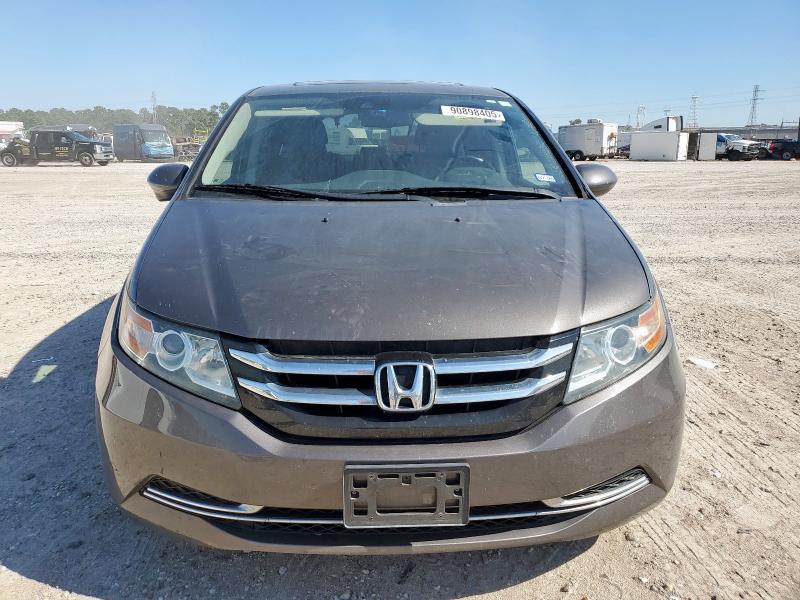 5FNRL5H60FB034809 - 2015 HONDA ODYSSEY EXL GRAY photo 5