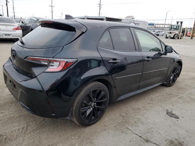 JTND4MBE5M3126439 - 2021 TOYOTA COROLLA SE Черный фото 3