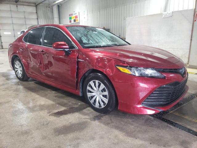 4T1B31HK1KU509646 - 2019 TOYOTA CAMRY LE BURGUNDY photo 4