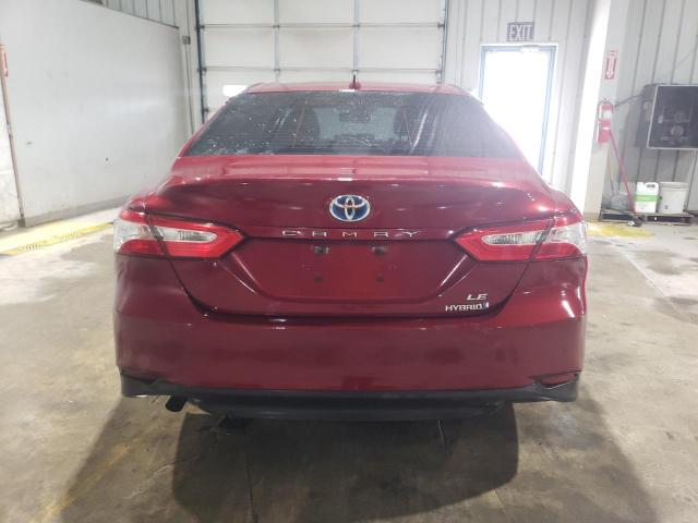 4T1B31HK1KU509646 - 2019 TOYOTA CAMRY LE BURGUNDY photo 6