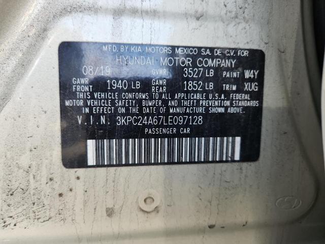 3KPC24A67LE097128 - 2020 HYUNDAI ACCENT SE BEIGE photo 13