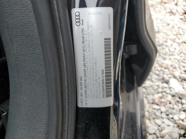 WAUG8AFC8HN121868 - 2017 AUDI A6 PREMIUM PLUS BLACK photo 12