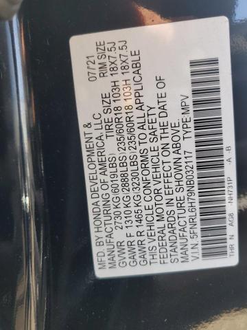 5FNRL6H79NB032117 - 2022 HONDA ODYSSEY EXL 黑色 照片 14