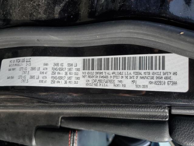 1C4PJMBS1FW676531 - 2015 JEEP CHEROKEE TRAILHAWK BLACK photo 13