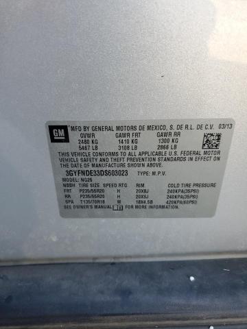 3GYFNDE33DS603023 - 2013 CADILLAC SRX PERFORMANCE COLLECTION Argent photo 13