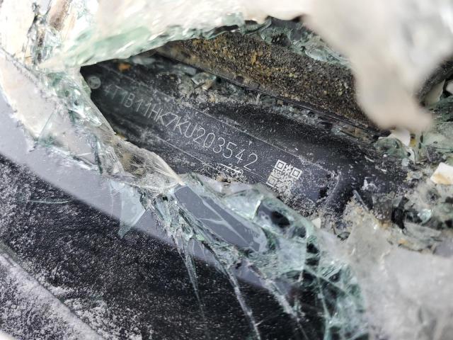 4T1B11HK7KU203542 - 2019 TOYOTA CAMRY L WHITE photo 12