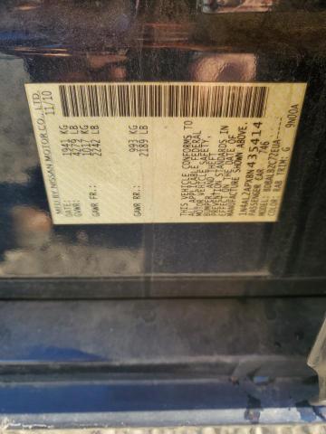 1N4AL2APXBN435414 - 2011 NISSAN ALTIMA BASE BLUE photo 12