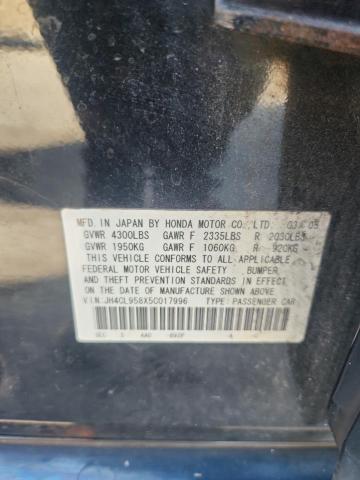 JH4CL958X5C017996 - 2005 ACURA TSX 黑色 照片 12