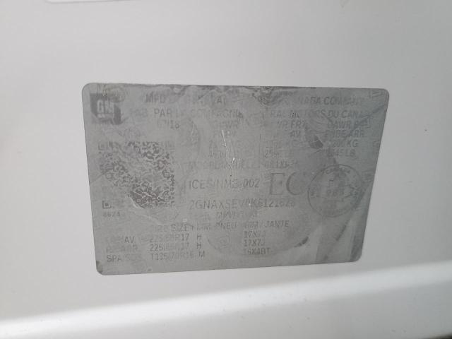 2GNAXSEV0K6121628 - 2019 CHEVROLET EQUINOX LS WHITE photo 13