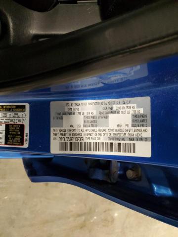 3MYDLBZV9GY132369 - 2016 TOYOTA SCION IA BLUE photo 12