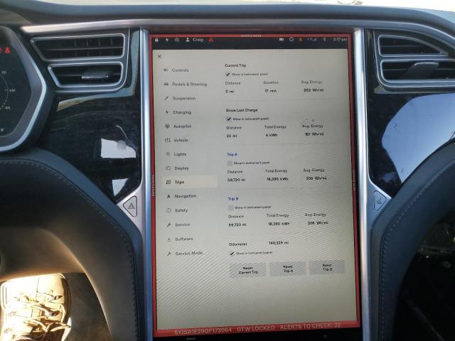 5YJSA1E29GF173064 - 2016 TESLA MODEL S Srebrny zdjęcie 9