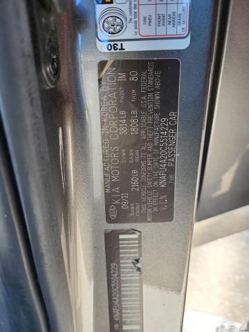 KNAFU4A20C5514229 - 2012 KIA FORTE EX Grau Foto 12