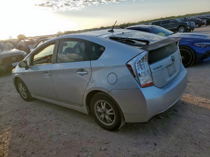JTDKN3DU1A0054773 - 2010 TOYOTA PRIUS ვერცხლისფერი ფოტო 2