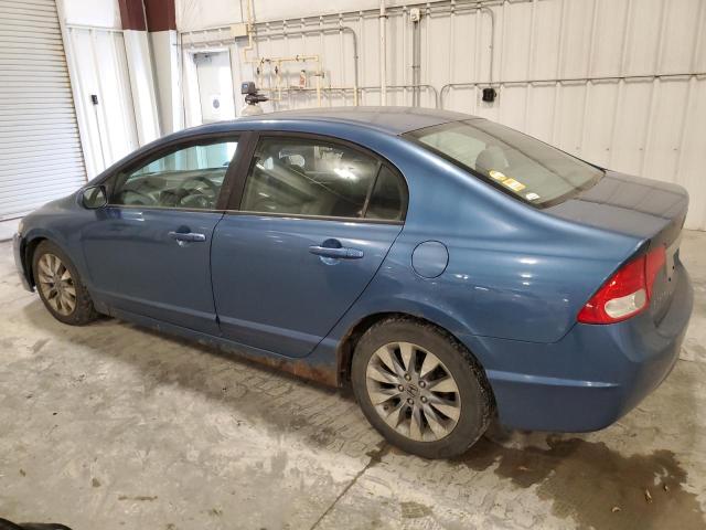 19XFA1F8XAE009209 - 2010 HONDA CIVIC EX BLUE photo 2