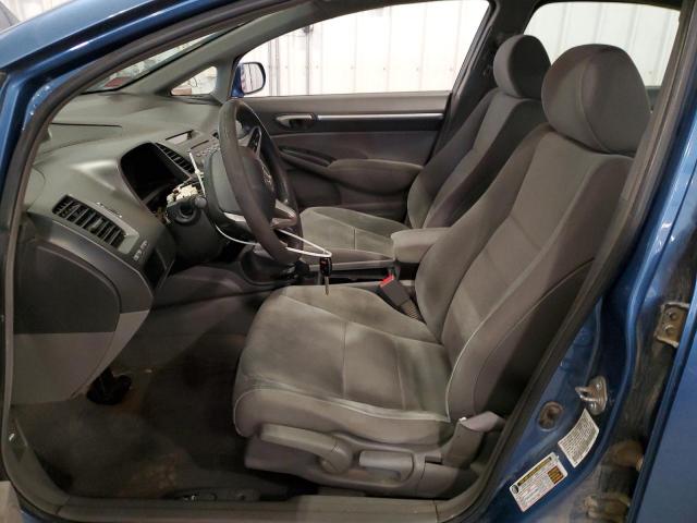19XFA1F8XAE009209 - 2010 HONDA CIVIC EX BLUE photo 7
