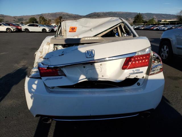 1HGCR3F98DA030729 - 2013 HONDA ACCORD TOURING WHITE photo 6