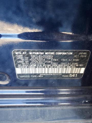 JA4AD2A35KZ015731 - 2019 MITSUBISHI OUTLANDER ES Կապույտ լուսանկար 14