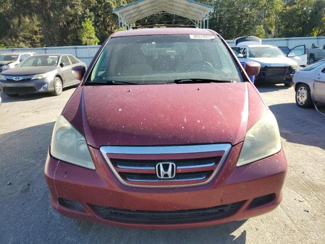 5FNRL38486B079824 - 2006 HONDA ODYSSEY EX RED photo 5