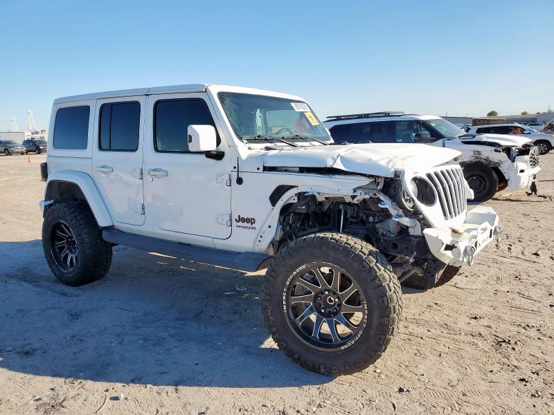 1C4HJXENXMW509657 - 2021 JEEP WRANGLER U SAHARA WHITE photo 4
