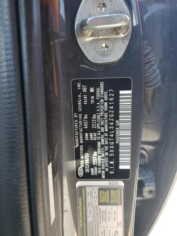 5XXGT4L34JG241627 - 2018 KIA OPTIMA LX GRAY photo 12