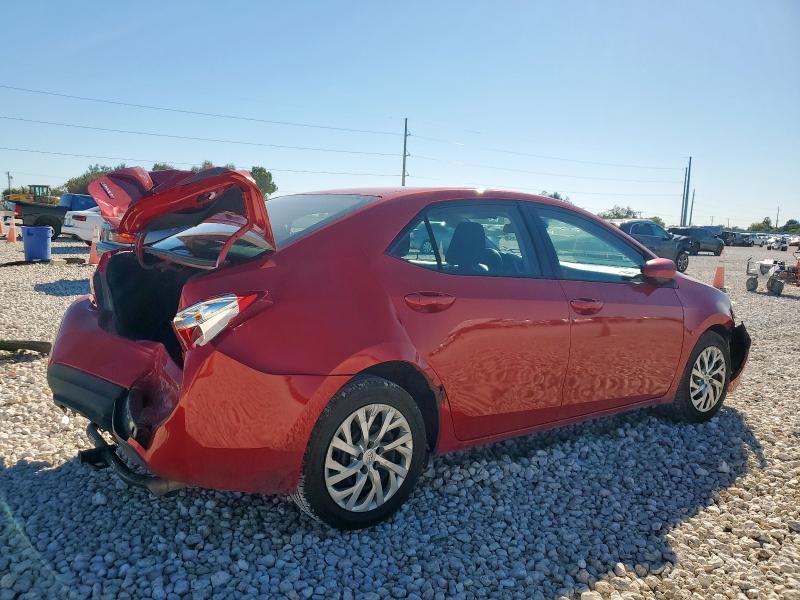 2T1BURHE5HC922377 - 2017 TOYOTA COROLLA L RED photo 3