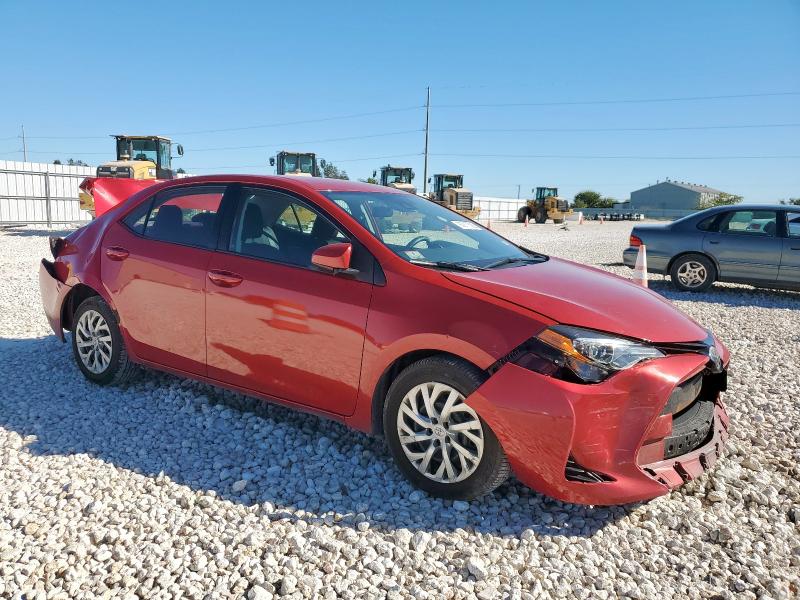 2T1BURHE5HC922377 - 2017 TOYOTA COROLLA L RED photo 4