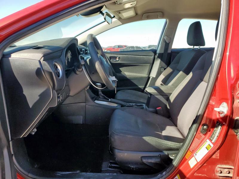 2T1BURHE5HC922377 - 2017 TOYOTA COROLLA L RED photo 7