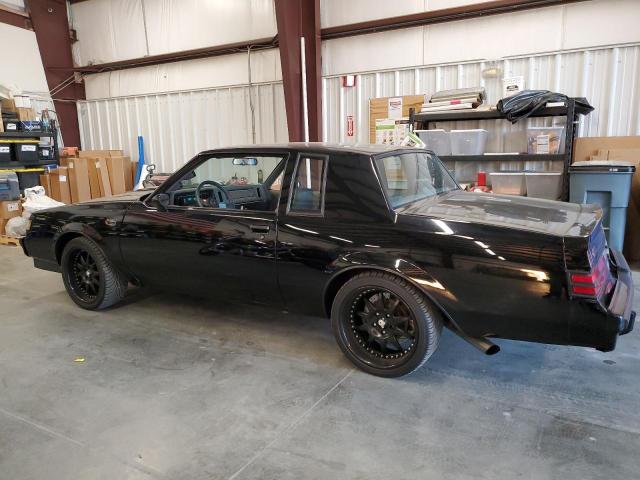 1G4GJ1170HP456401 - 1987 BUICK REGAL BLACK photo 2