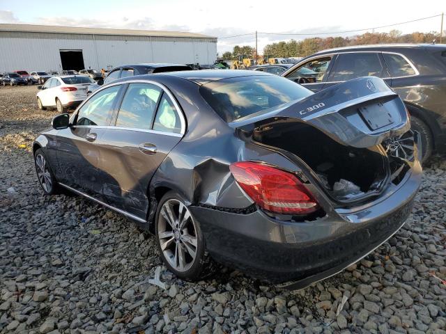 55SWF4KB7FU064446 - 2015 MERCEDES-BENZ C 300 4MATIC GRAY photo 2